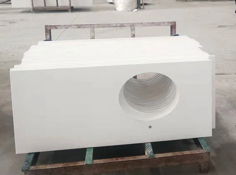 elegant white quartz countertops