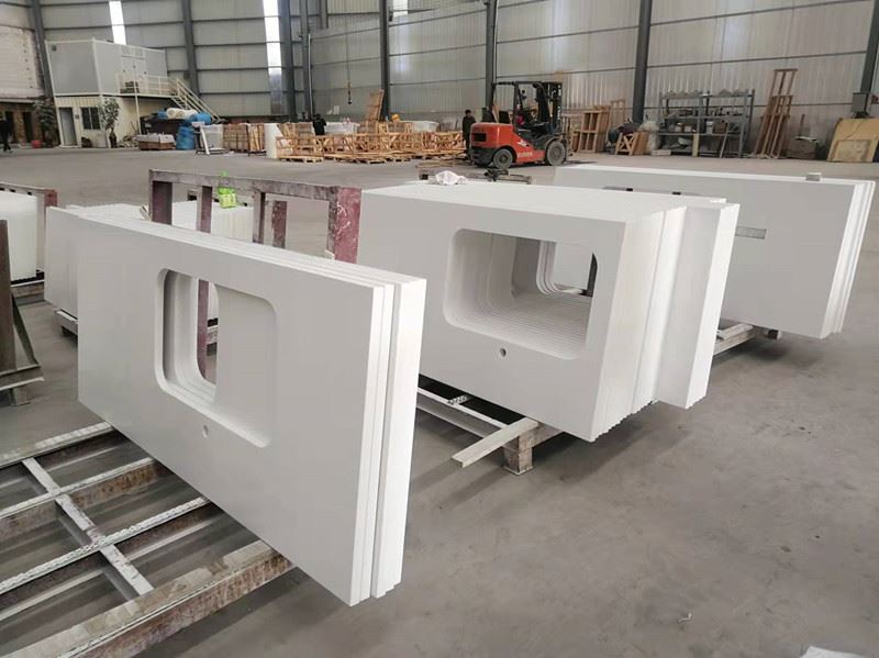 elegant white quartz countertops for indoor