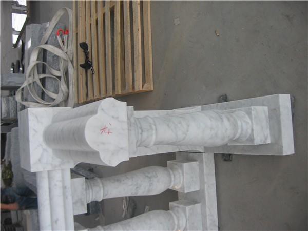 carrara marble white balusters