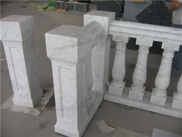 carrara marble balusters