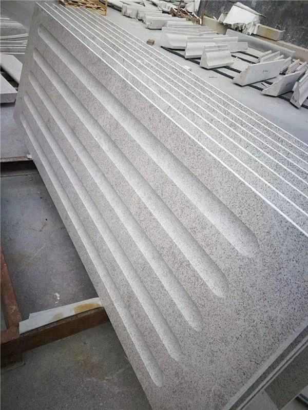 pearl white granite slab for step