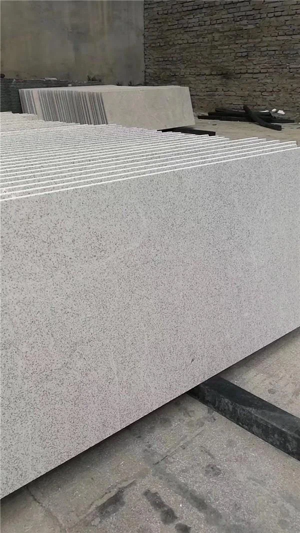 pearl white granite slab