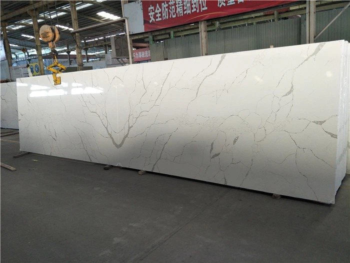quartz calacatta laza kitchen countertop