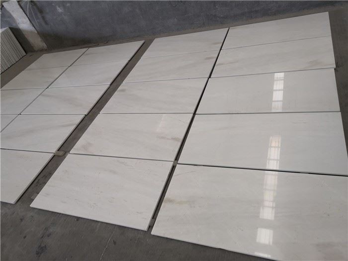 White Polished Marble Floor Tiles