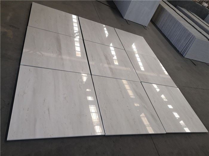 White Polished Marble Floor Tiles