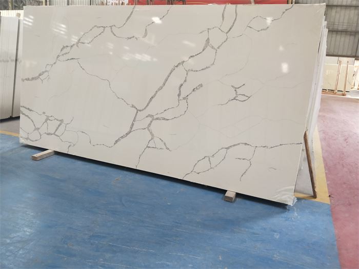 calacatta venato quartz slab for vanity