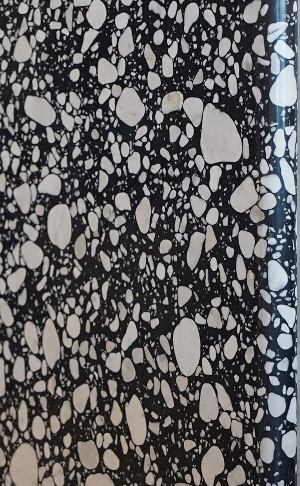 Black and White Terrazzo Wall Tile