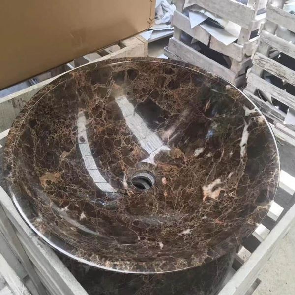 Emperador Dark Marble Round Thinks