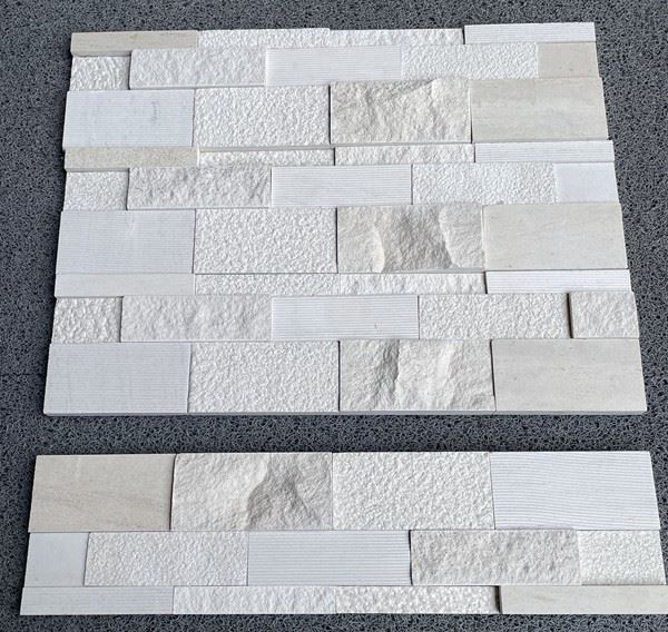 Moca Cream Limestone Stacked Wall tile