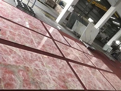 Różowe płytki onyksowe
