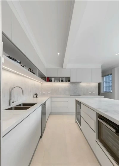 White Concrete Quartz Countertop
