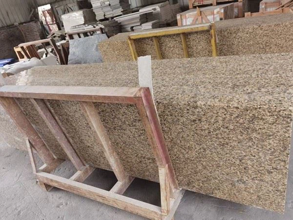 Tiger Yellow Granite slab