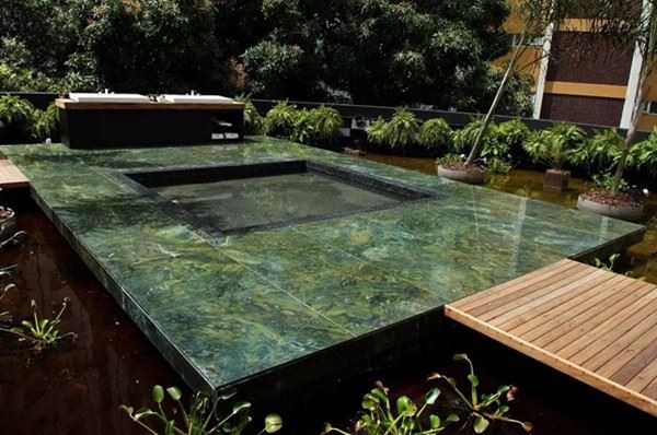 Vitoria Regia Quartzite swimming pool tiles