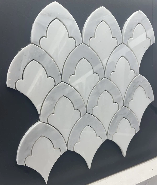 Waterjet marble Mosaic Tile Backsplash