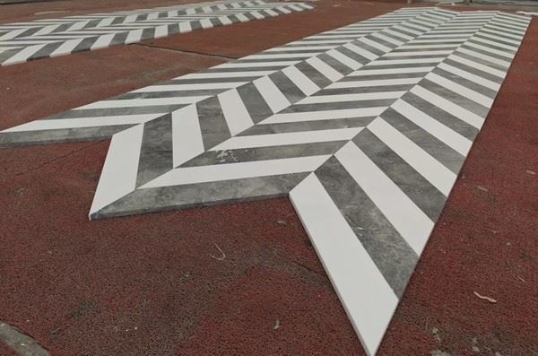 White and Black Marble Tiles