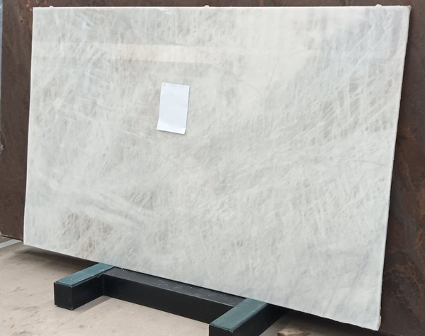 White Crystal Quartzite polished Slab