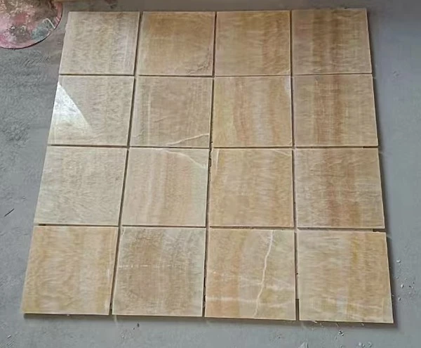 Yellow Onyx Floor Tile